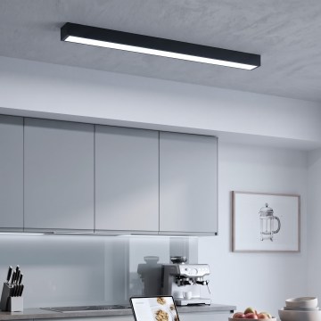 LED Aplicat/pandantiv pe cablu LED/44W/230V 6000K 120 cm negru