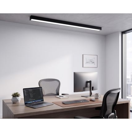 LED Aplicat/pandantiv pe cablu LED/44W/230V 6000K 120 cm negru