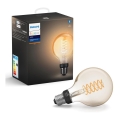 LED Bec dimmabil Philips Hue WHITE FILAMENT G93 E27/7W/230V 2100K