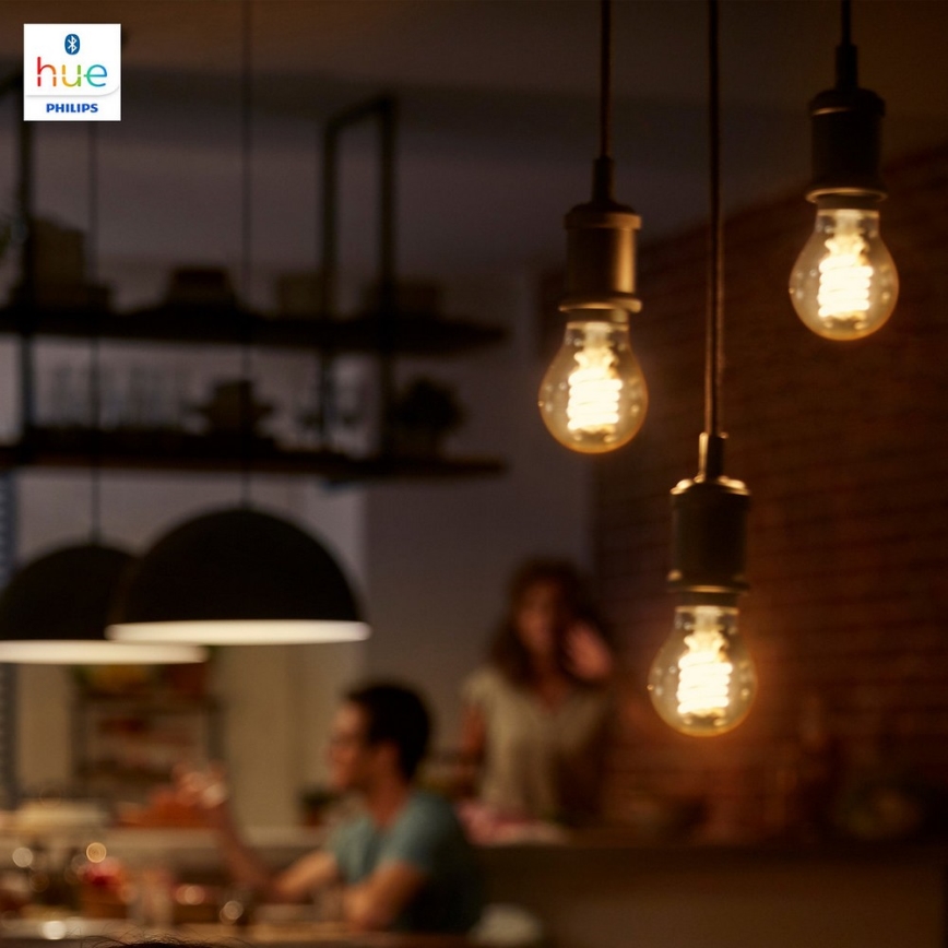 LED Bec dimmabil Philips HUE WHITE FILAMENT G93 E27/7W/230V