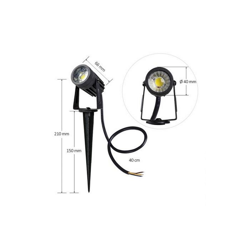 LED Corp de iluminat exterior LED/3W/85-264V IP67