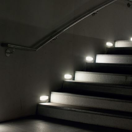 Panlux ID-A04B/S - Corp de iluminat LED exterior INDEX 16 LED 1x16LED/1W/230V
