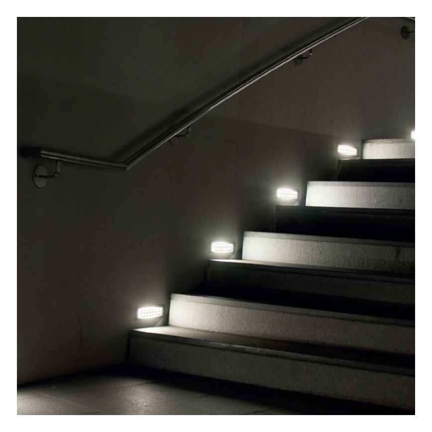 Panlux ID-A04B/S - Corp de iluminat LED exterior INDEX 16 LED 1x16LED/1W/230V