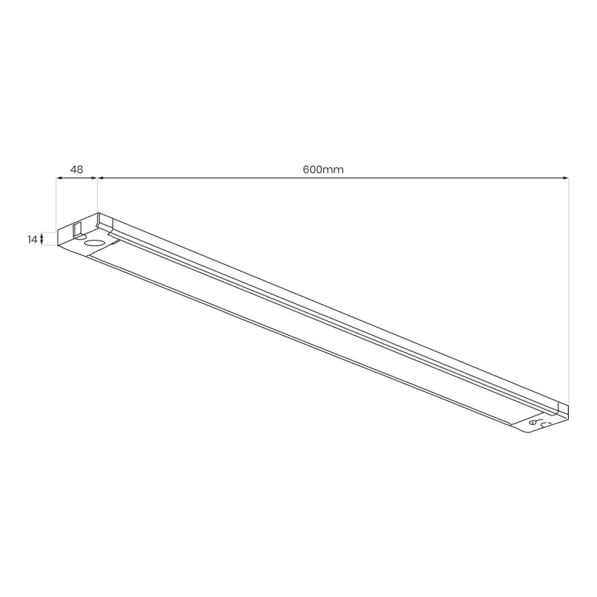 LED corp de iluminat pentru montaj sub dulap LED/18W/230V 2700/3000/4000/5000/5700K 60 cm alb