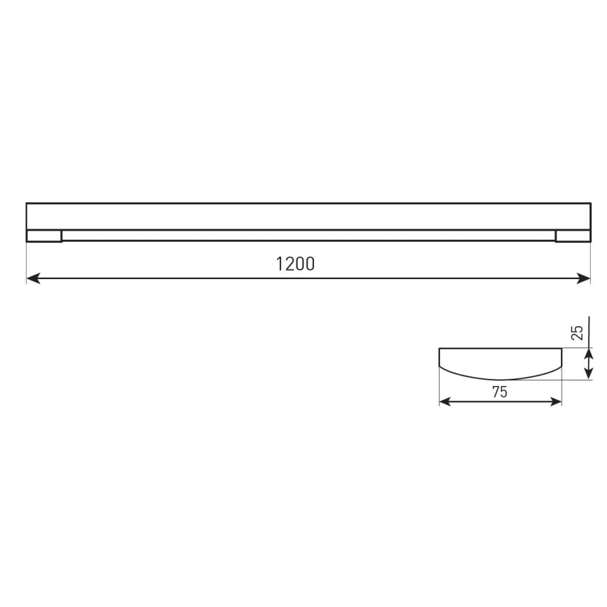 Corp de iluminat LED dimabil DAISY RIBBON LED/20/30/40W/230V 3000/4300/6500K 120 cm alb