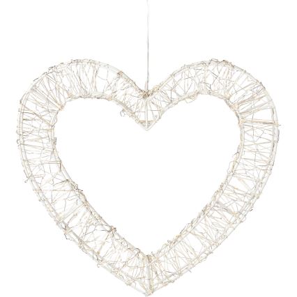 LED Decorațiune de Crăciun pentru exterior 500xLED/6W/230V 36 cm IP44 alb cald inimă/alb