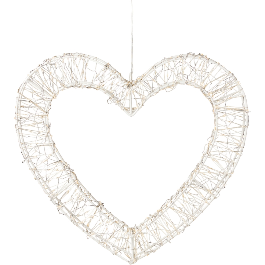 LED Decorațiune de Crăciun pentru exterior 500xLED/6W/230V 36 cm IP44 alb cald inimă/alb