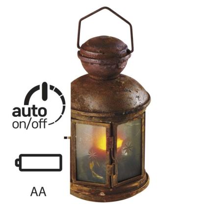 LED Felinar decorativ VINTAGE 1xLED/1,5W/3xAA