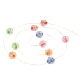 LED Ghirlandă de Crăciun 10xLED/2xAA 2,35m multicoloră
