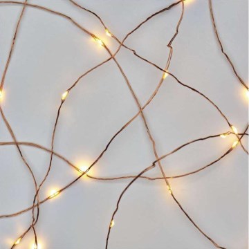 LED Ghirlandă de Crăciun 20xLED/2,4m alb cald