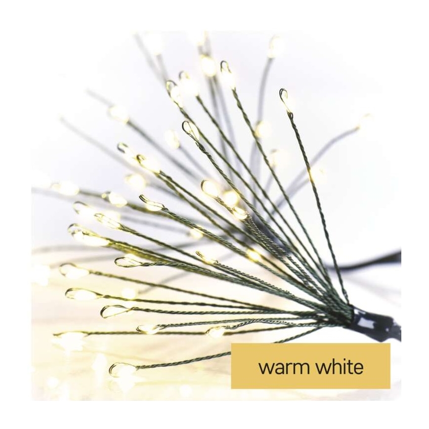 LED Ghirlandă de Crăciun 300xLED 5,2+3 m alb cald