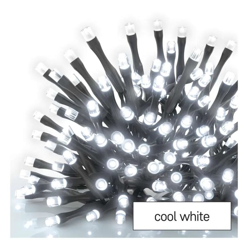 LED Ghirlandă de Crăciun pentru exterior 100xLED/2,5x0,9m IP44 alb rece