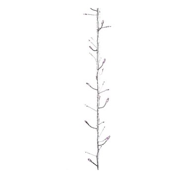LED Ghirlandă de Crăciun pentru interior NANO 100xLED/3xAA 2,9m roz
