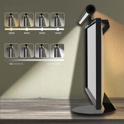 Iluminare LED tactilă reglabilă pentru monitor LED/5W/5V 3000/4000/5000/6000K 42 cm negru