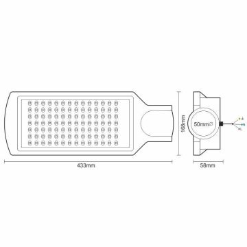 LED Iluminat stradal LED/100W/170-400V IP65