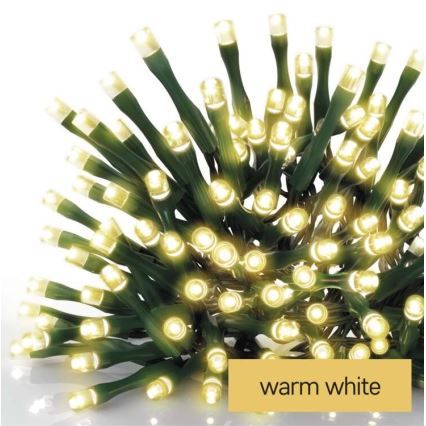 LED instalație de Crăciun pentru exterior 180xLED/23m IP44 alb cald