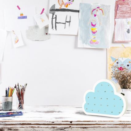 LED Lampă copii LED/2xAA nor