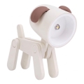 LED Lampă de birou LED/0,06W/3xLR41 câine alb