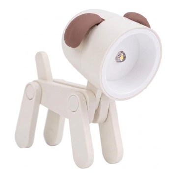 LED Lampă de birou LED/0,06W/3xLR41 câine alb