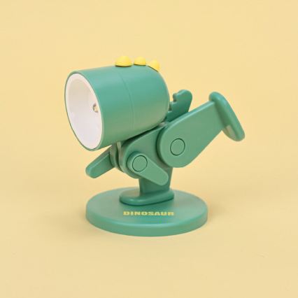 LED lampă de birou LED/0,06W/3xLR41 dinozaur verde