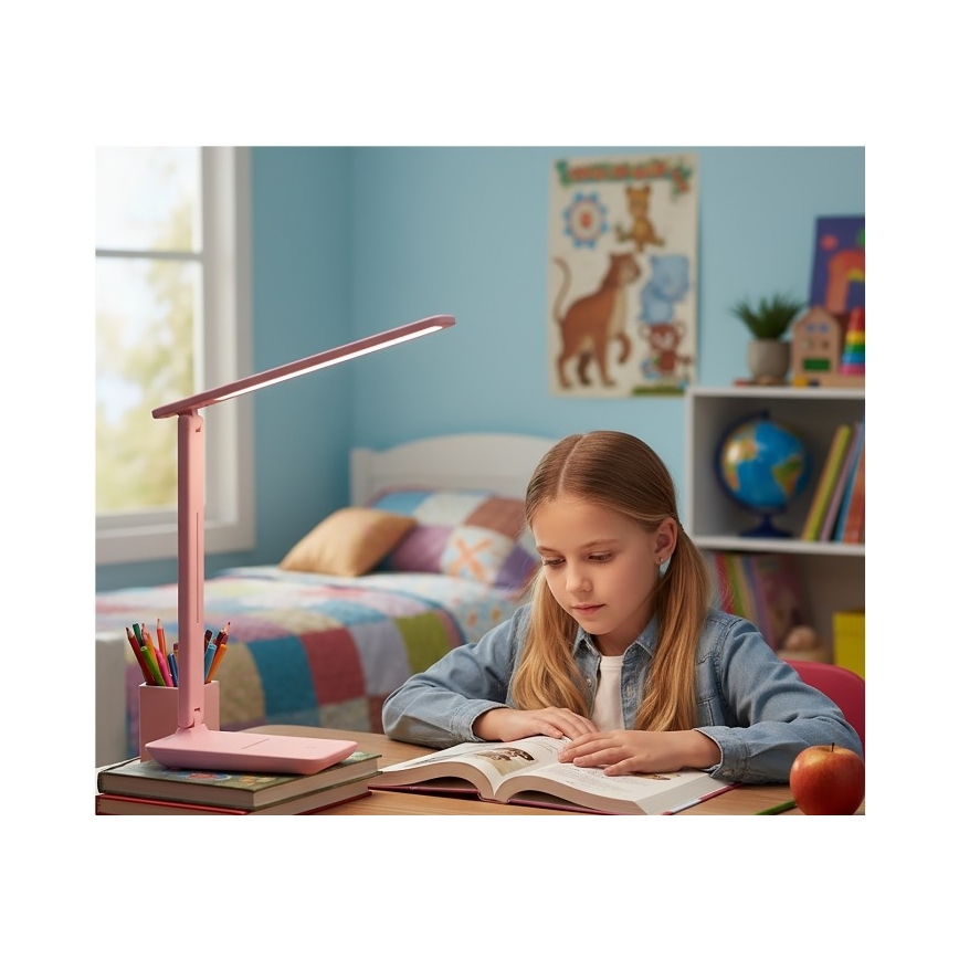 LED Lampă de masă dimerizabilă NOBLITE N LED/7W/230V 3000/4000/6500K roz