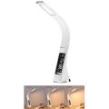 LED Lampă de masă dimmabilă cu display LEATHER LED/6,5W/5V alb