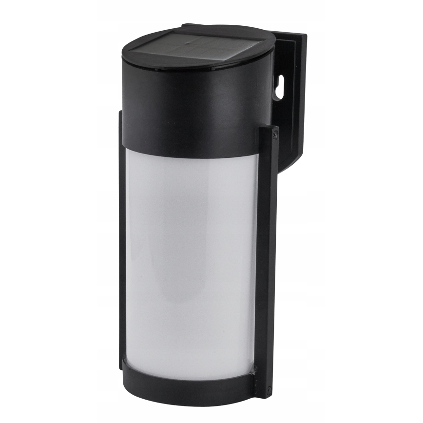 LED Lampă de perete solară LED/3,7V 300 mAh IP44 neagră