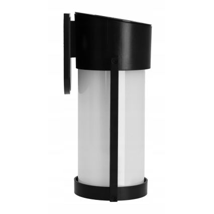 LED Lampă de perete solară LED/3,7V 300 mAh IP44 neagră
