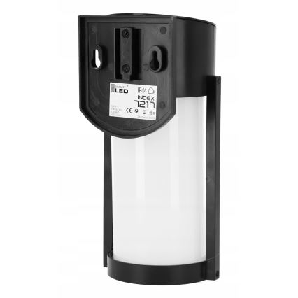 LED Lampă de perete solară LED/3,7V 300 mAh IP44 neagră