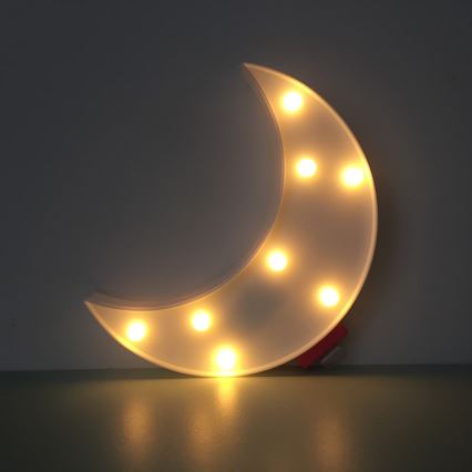 LED Aplică perete MOON LED/2xAA