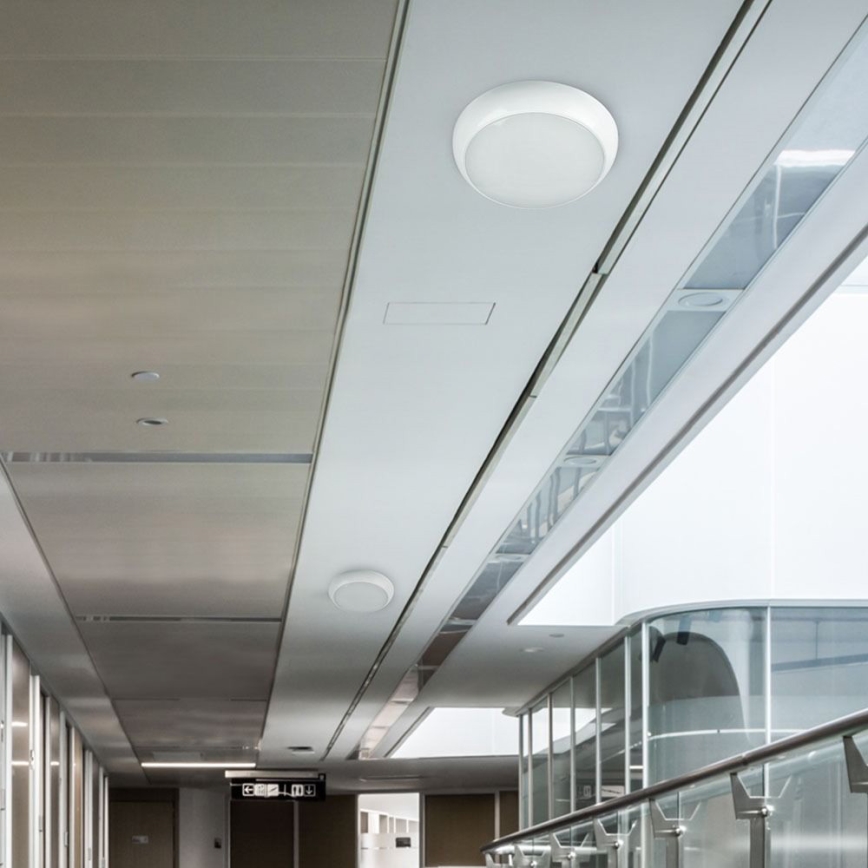 LED Lampă exterior SAMSUNG CHIP cu senzor și baterii 1xLED/15W/230V IP65