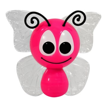 LED lampă în priză 0,4W/230V albinuță roz