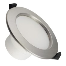 LED Lampă încastrată baie LED/10W/230V 4000K argintiu IP44