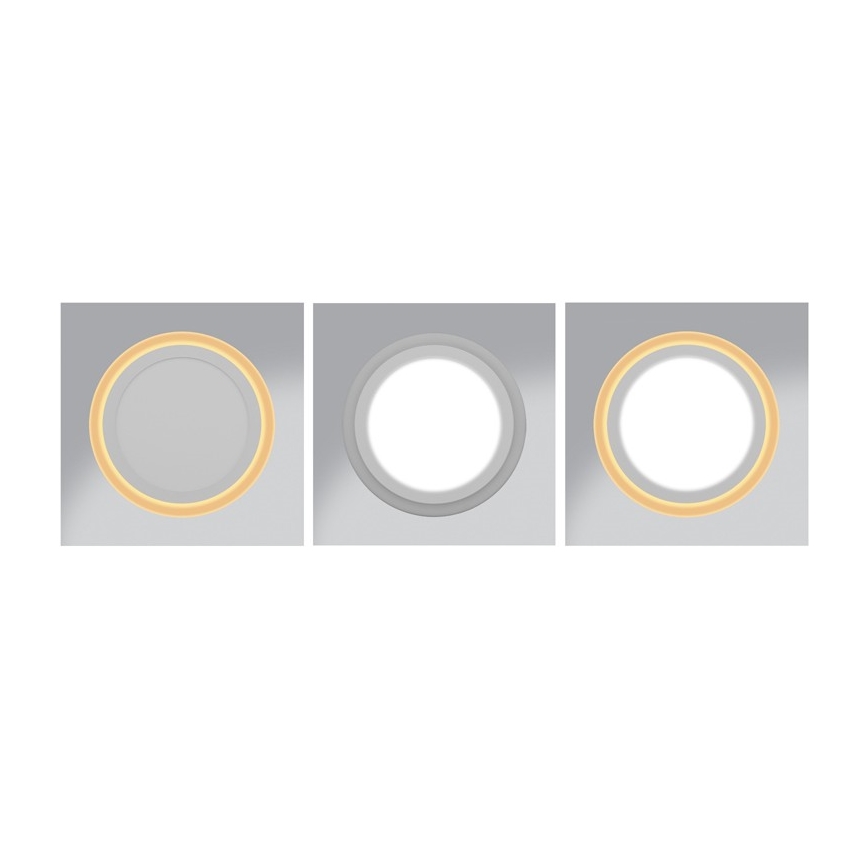 LED Lampă încastrată DUO LED/6W/230V + LED/3W