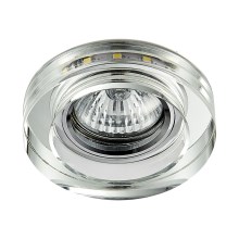 LED Lampă încastrată ELEGANT DOUBLE LIGHT GU10/50W+LED/3W rotund