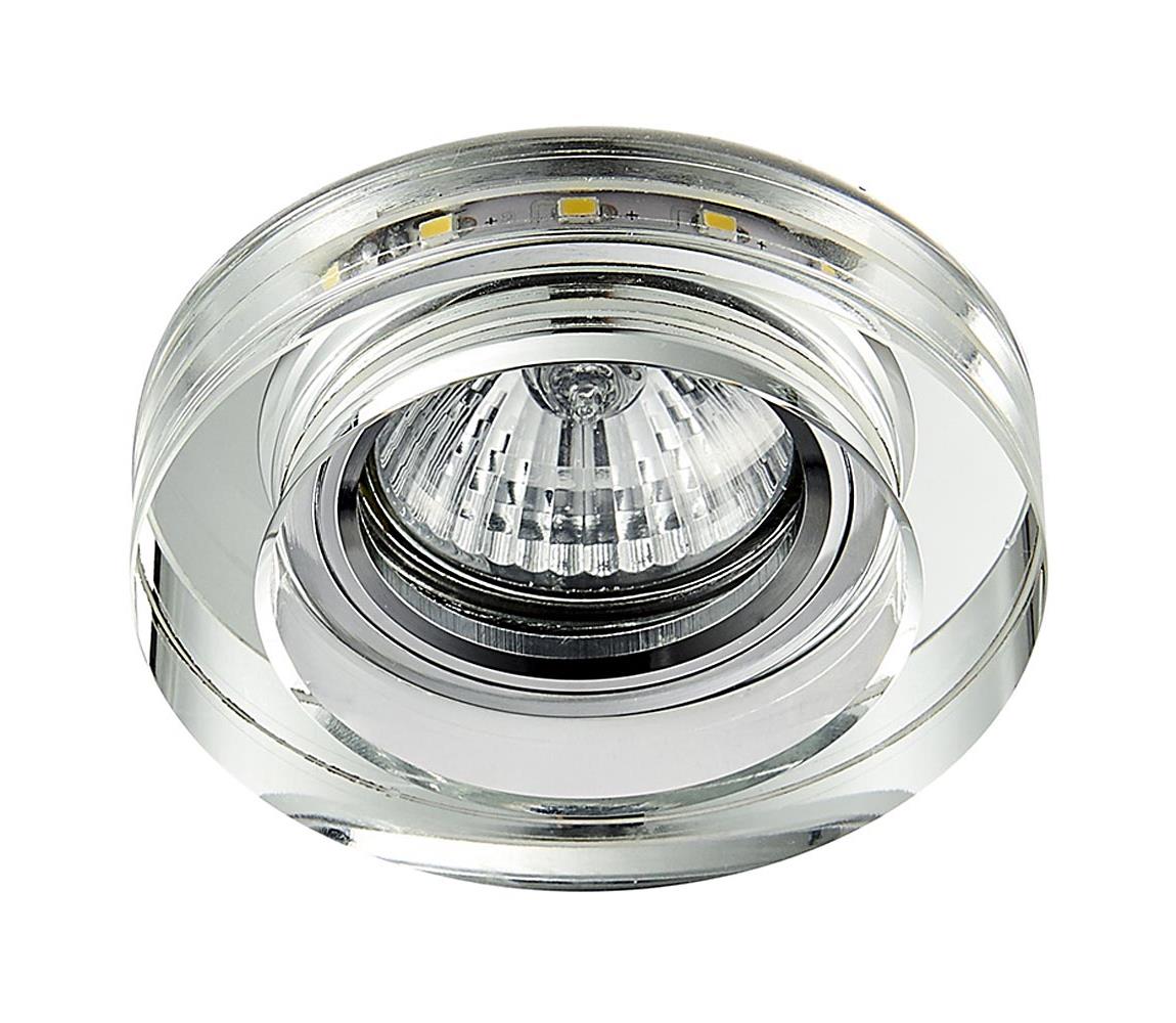 LED Lampă încastrată ELEGANT DOUBLE LIGHT GU10/50W+LED/3W rotund