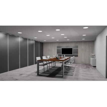 LED Lampa incastrata LED/18W/85V-265V argintiu