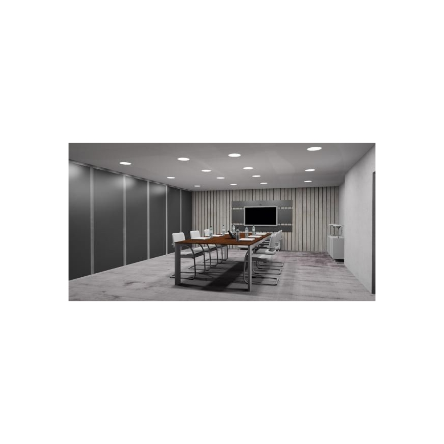 LED Lampa incastrata LED/18W/85V-265V argintiu