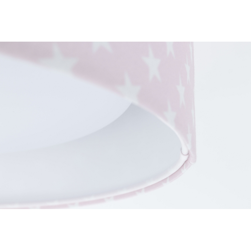 Lumină de plafon LED reglabilă pentru copii SMART GALAXY KIDS LED/24W/230V 3000-6500K stele roz/alb + telecomandă
