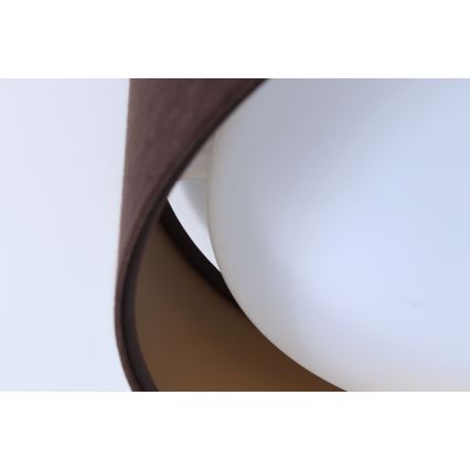 Lumină de plafon LED reglabilă SMART GALAXY LED/36W/230V diametru 55 cm 2700-6500K Wi-Fi Tuya maro/auriu + telecomandă