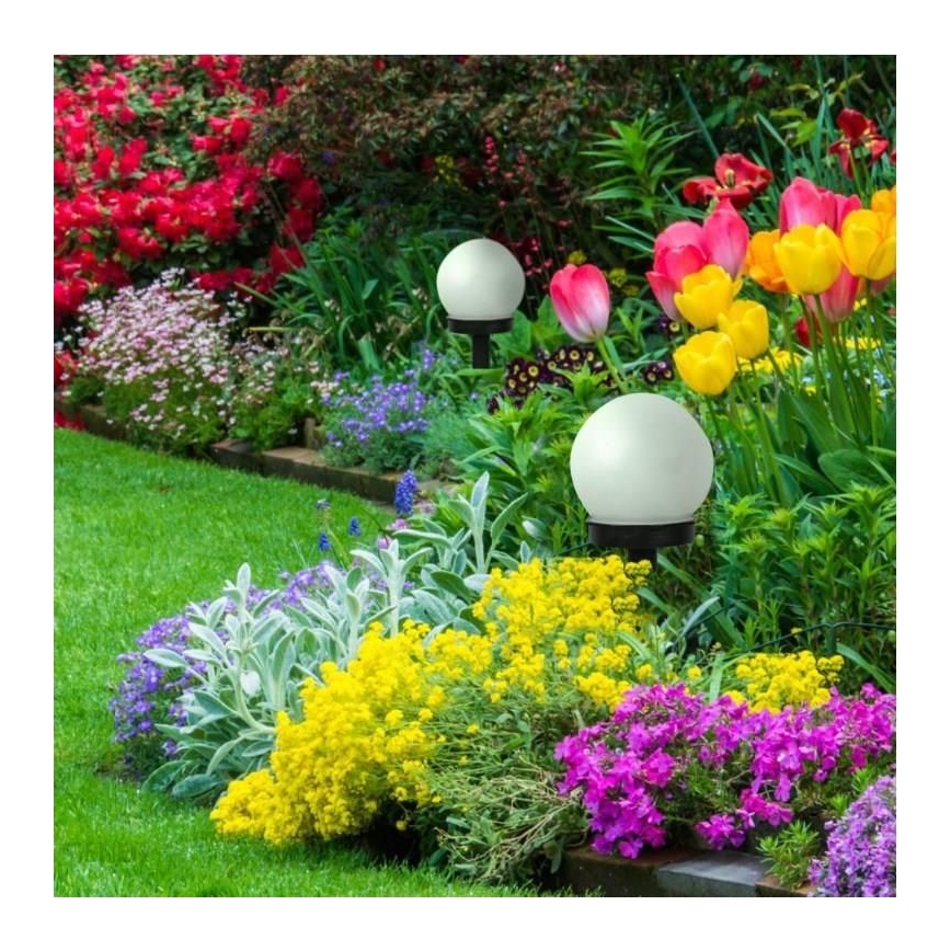 LED Lampă solară LED/1xAAA IP44 cu senzor crepuscular
