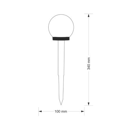 LED Lampă solară cu senzor crepuscular IP44