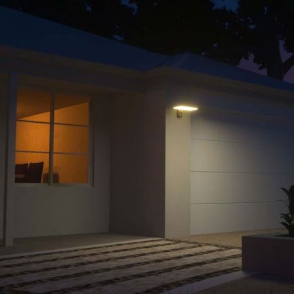 Lumină solară LED de perete cu senzor LED/15W/3,2V 4000K/6000K IP65 6000 mAh negru