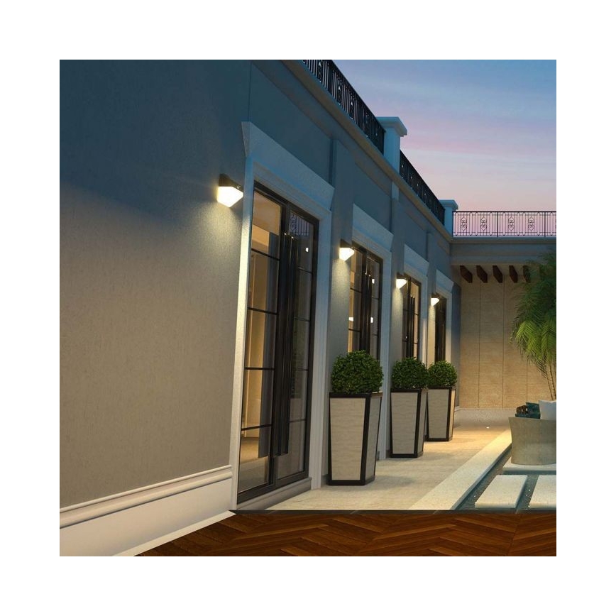 Lumină solară LED de perete cu senzor LED/2W/3,7V 4000K IP65 1200 mAh