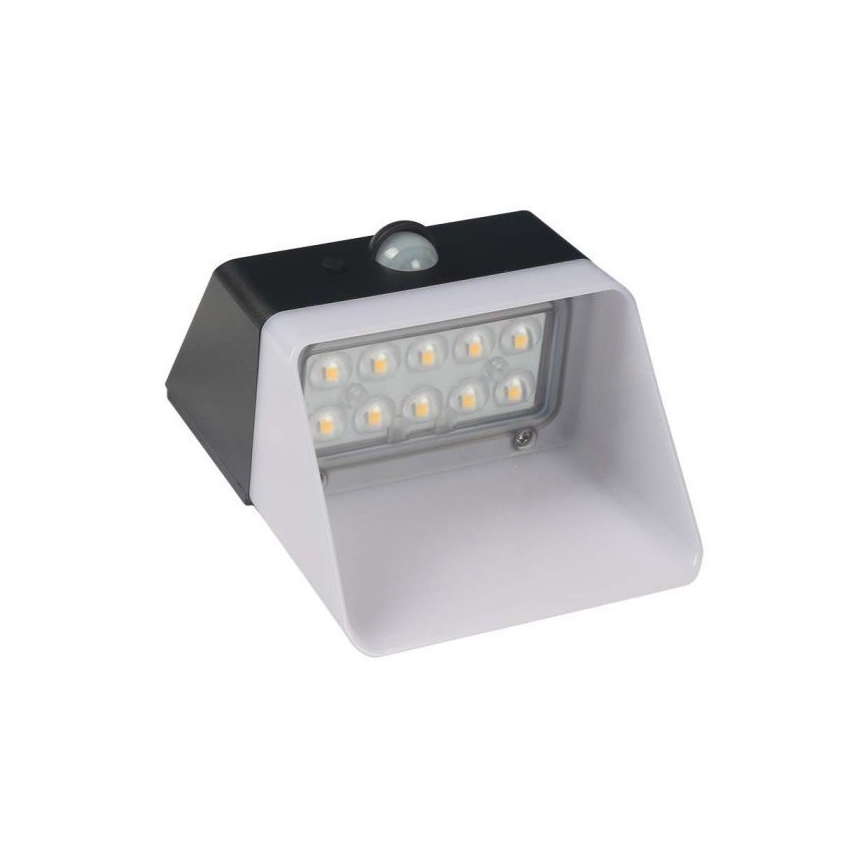 Lumină solară LED de perete cu senzor LED/2W/3,7V 4000K IP65 1200 mAh