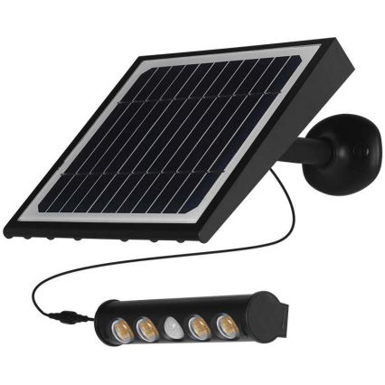 Lumină solară LED de perete cu senzor LED/8W/3,7V IP65 4000K 4000 mAh