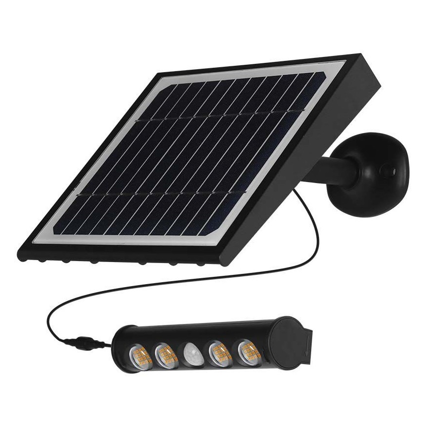 Lumină solară LED de perete cu senzor LED/8W/3,7V IP65 4000K 4000 mAh