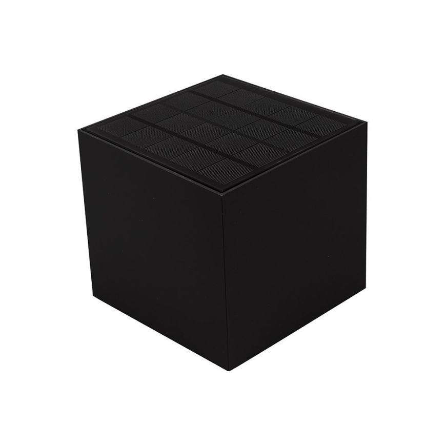 Lampă solară de perete cu LED și senzor LED/9W/3,7V 3000/4000/5000K 2600 mAh IP65 negru