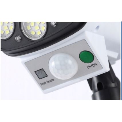 Cameră de supraveghere solară LED decorativă cu senzor KAMERA LED/1W/3,7V 1200 mAh IP44 + telecomandă