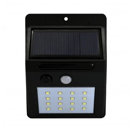 Lumină solară de perete cu LED și senzor LED/2,2W/3,7V 2200 mAh IP44
